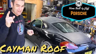 Installing a Cayman hard top - Porsche 986 Boxster V8 engine swap track car build 30