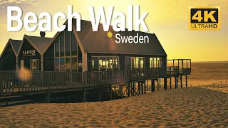 Walk In Beach Road Between Luxury Villas In Sweden 🇸🇪  - 4K HDR Summer Walking Tour (▶8min) | #14