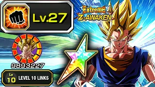 100% EZA INT LR SUPER VEGITO LEVEL 10 LINKS WITH LVL 27 CRIT! Dragon Ball Z Dokkan Battle