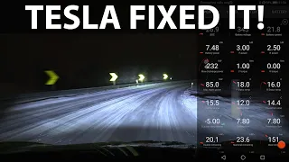Tesla Model 3 LR Snow Mode demo and explanation