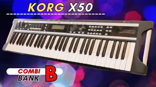 Korg X50 combi bank B FACTORY SOUND