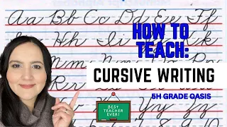 HOW TO TEACH CURSIVE WRITING/ LEARN CURSIVE/ TEACH CURSIVE#cursive #learncursivewriting