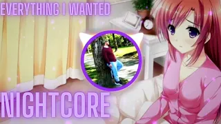 Nightcore - Billie eilish - Everything i wanted Bass Boosted [DENIZ] Lyrics