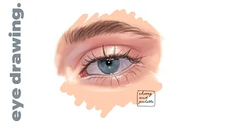 Autodesk Sketchbook eye drawing (01) 👁 ✨