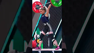 Valentina Cambei (49kg 🇷🇴) 90kg / 198lbs Snatch 🥉! #snatch #slowmotion #weightlifting
