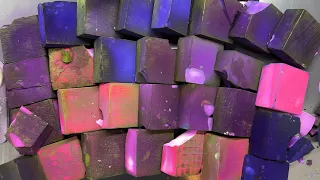 Shades of Purple/Violet: 30 Dyed Chalk Blocks💕
