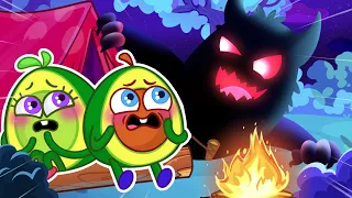 Oh No! Monster is Hiding in the Forest 😱👻 || Scary Cartoons for Kids by Pit & Penny Stories🥑✨