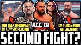 AEW CM Punk & Miro All In BACKSTAGE INCIDENT? | CM Punk NOT AWARE Of Suspension | Jack Perry LATEST