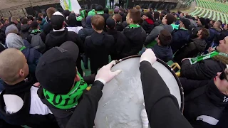 GoPro football match through the eyes of Ultras Drummer