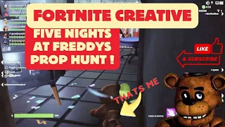 Finding the BEST Hiding Spot in F.N.A.F Prop Hunt l Fortnite Creative Map Gameplay No Commentary