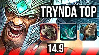 TRYNDAMERE vs DIANA (TOP) | 7 solo kills, 1200+ games | NA Grandmaster | 14.9