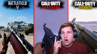 COD: Vanguard vs Battlefield 5 vs COD: WW2 - Weapons Sound & reload Animation REACTION