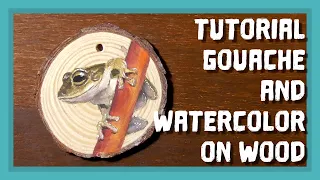 How to prepare wood to be painted with watercolor and gouache (Tutorial, Part 1)