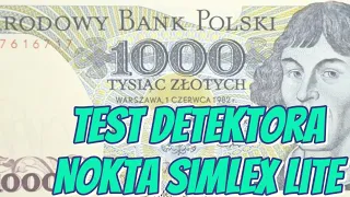 Wykrywacz metali w budżecie do 1000 zł cz.2 - prezentacja i Test Detektora Nokta Simplex Lite