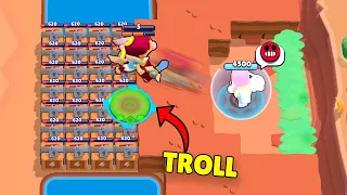 NOOB RANDOM vs TROLL !!| Brawl Stars Funny Moments & Glitches & Fails #878