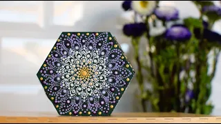 Mandala painting - China Aster flower box