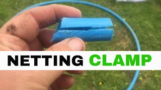 How to Make Hoophouse / Brassica cage netting clamp with MDPE water pipe | Allotment Tips