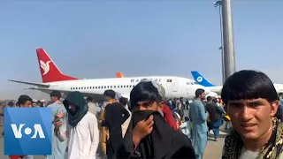 Kabul Residents Crowd Airports After Taliban Takeover