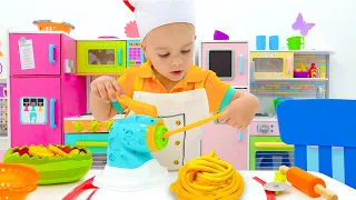 Vlad y Niki aprenden a cocinar y más historias divertidas para niños