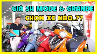 Giá Xe Sh Mode 2024 và Yamaha Grande - Nên mua Sh Mode hay Grande..? | CUA Vlog61