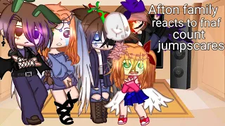 Afton family reacts to fnaf count jumpscares 1/5 //English and Russian 🇺🇸🇷🇺//:3