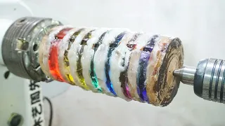 Woodturning - Rainbow night light