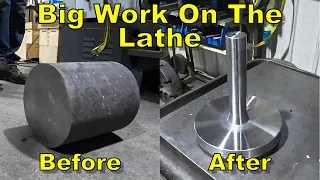 Turning a Solid Steel Bar into a Part - Heavy Metal Removal on the Lathe - Manual Machining