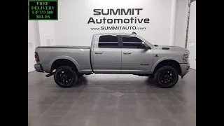 2020 RAM 2500 LARAMIE NIGHT EDITION CUMMINS DIESEL BILLET SILVER WALKAROUND OVERVIEW 12610Z SOLD!