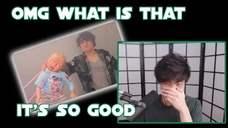 Sykkuno reacts to Michael Reeves' laser baby video on stream