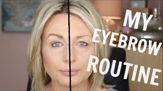 MY EYEBROW ROUTINE | MATURE, OVER PLUCKED BROWS