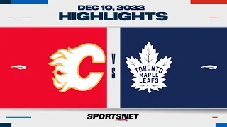 NHL Highlights | Flames vs. Maple Leafs - December 10, 2022