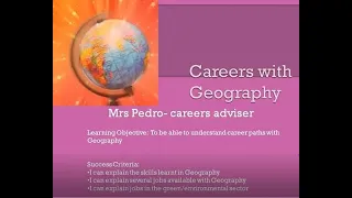 Jobs and Careers with Geography
