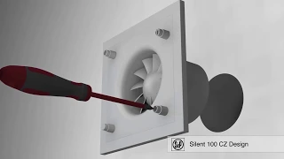 Монтаж вытяжного вентилятора S&P  (на примере  Silent 100 CZ Design)