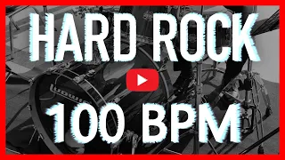 Modern Hard Rock Drum Track 100 BPM Drum Beat Isolated Drums [HQ]