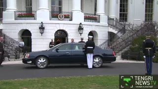 Видео прибытия глав делегаций саммита по ядерной безопасности в Белый дом