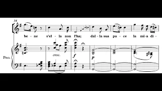 Dalla sua pace (Don Giovanni - W.A. Mozart) Score Animation