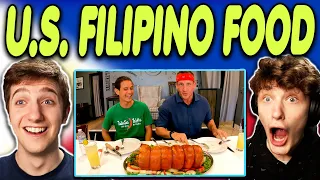 Americans React to $1 USA STREET FOOD, Eating LA’s FILIPINO TOWN!!(Americans React to Filipino Food)