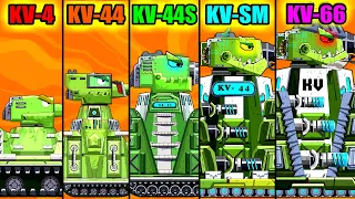 Эволюция Гибридов - Evolution of Hybrids KV-44 vs KV-66 | Мультики про танки | Arena Tank Cartoon