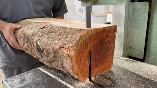 Extreme Peak Woodworking Skills From Hardwood Tree Trunks || Build A Table With A Distinctive Design
