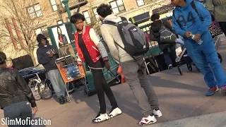 FAKE JORDAN PRANK IN THE HOOD