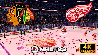 Chicago Blackhawks vs Detroit Redwings! Kane Scores 4! NHL 23! 4K! PS5!