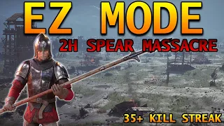 Easiest Weapon To Use In Chivalry 2: 2h Spear MASSACRES Lobby Footman Gameplay