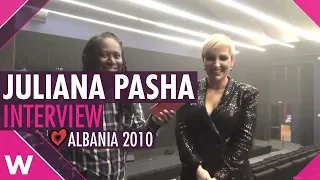 Juliana Pasha (Albania 2010) Interview @ Tirana | wiwibloggs