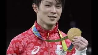 Kohei Uchimura wins men's all-around gymnastics as Max Whitlock takes bronze