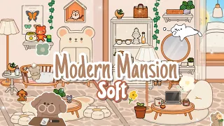 ✨Toca Boca House Ideas Modern Mansion Soft🧺[House Design] Toca Life World | Makeover