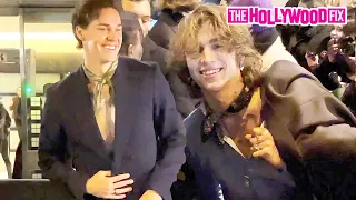 Vinnie Hacker & Noah Beck Greet Fans At The Alexandre Mattiussi Show During Fashion Week In Paris