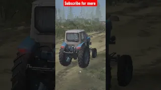 #shorts | MudRunner | Best Offroading Game | Android game | 3d graphics | tractor driving on mud