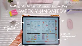 Getting Started with the Weekly Undated Passion Planner Digital