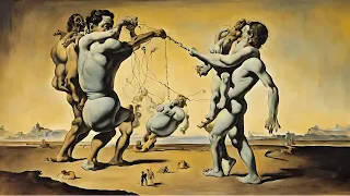 TV ART | Salvador Dali - The Oppressive Embrace | by AI | calming music effect