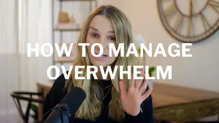 How to Manage Overwhelm at Work